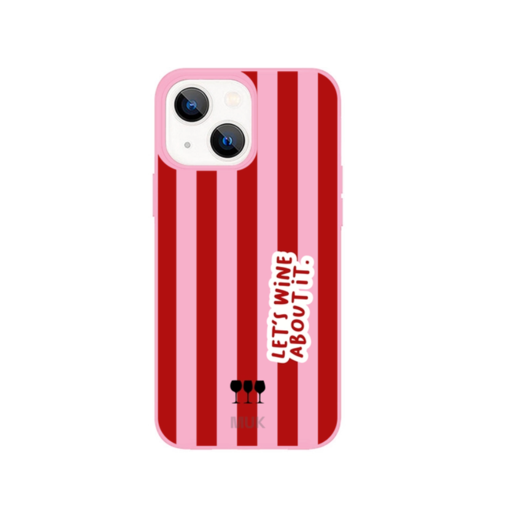 Funda de móvil Let's Wine About It - Pink - Tómatelo con vino