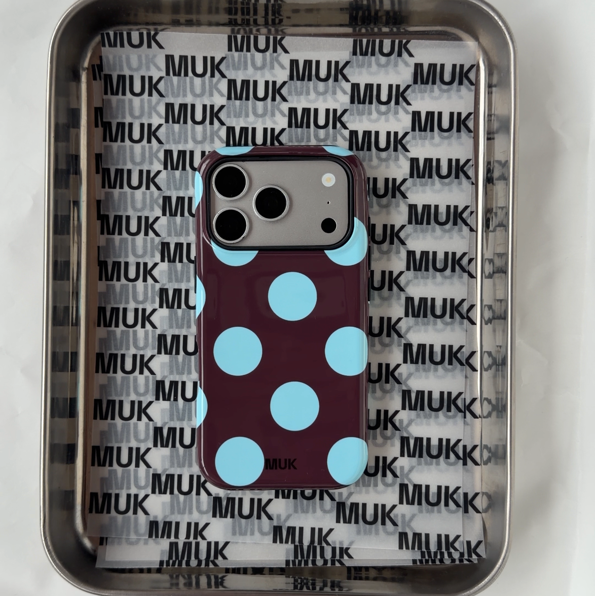Tough MagSafe Phone Case - Big Dots Brown Turquoise