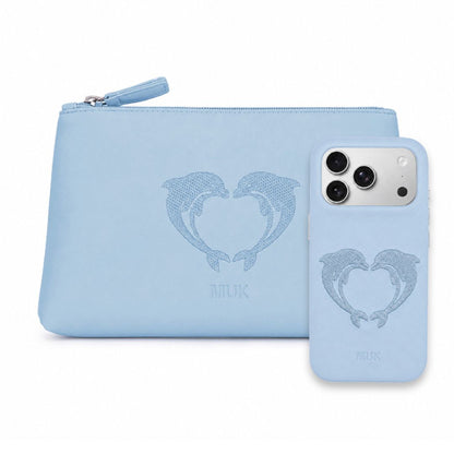 Pack: Dolphin Case + Cosmetic Bag Dolphin