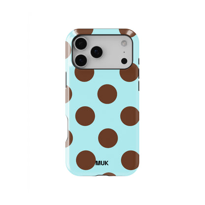 Funda de móvil Tough Magsafe - Big Dots Turquoise Brown
