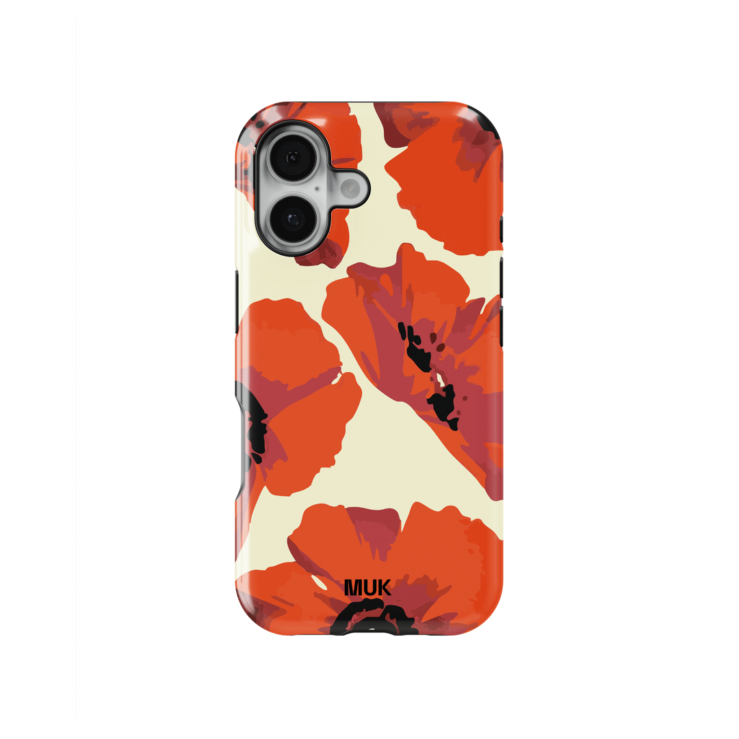 Tough Magsafe phone case - Poppies Yellow