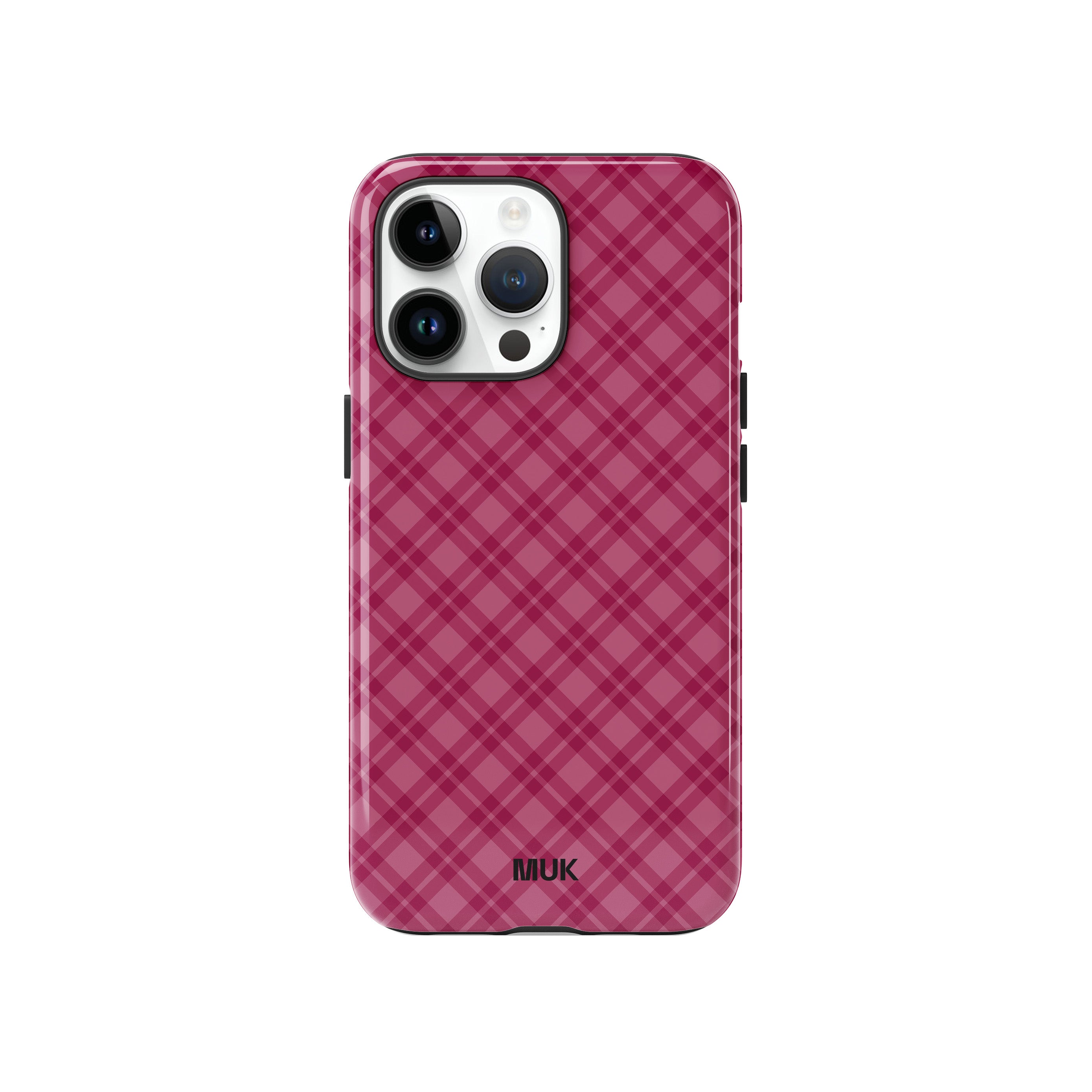 Funda de móvil Tough Magsafe - Burgundy Tartan