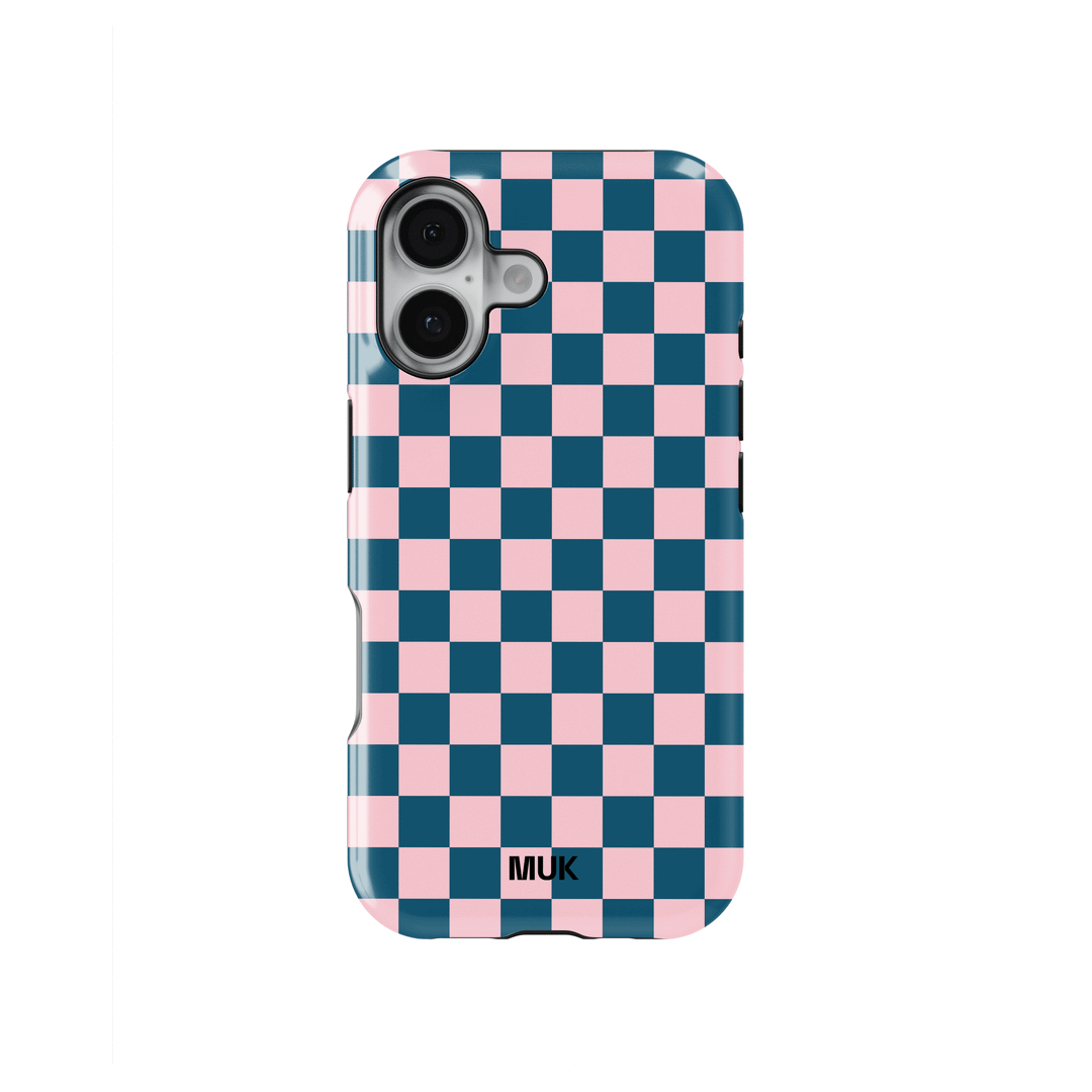 Tough Magsafe Phone Case - Chess Pink Blue