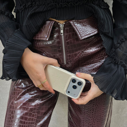 Funda de móvil Leather Cream Case