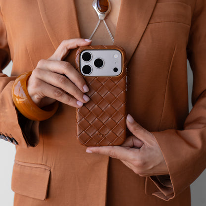 Criss Cross Camel phone case