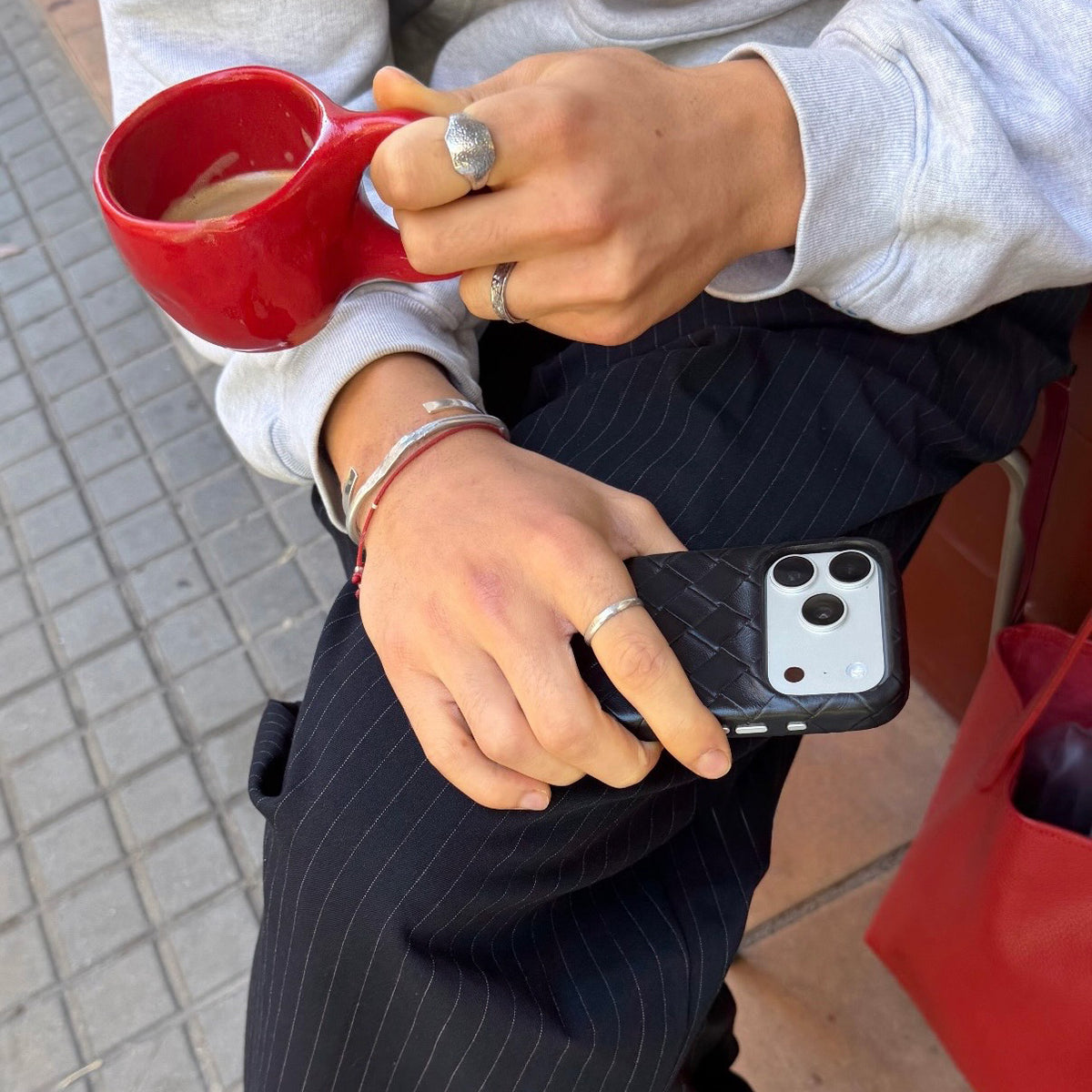 Funda de móvil Criss Cross Black