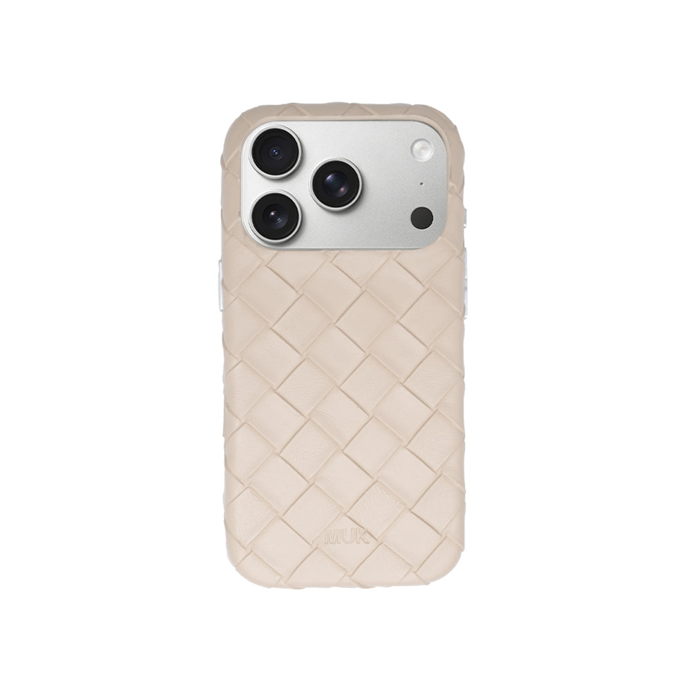 Criss Cross Beige phone case