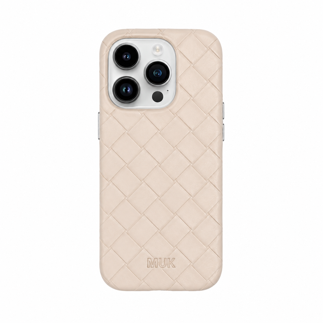 Criss Cross Beige phone case