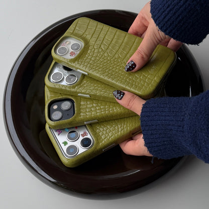 Funda de móvil Crocodile Print - Green