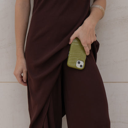 Funda de móvil Crocodile Print - Green