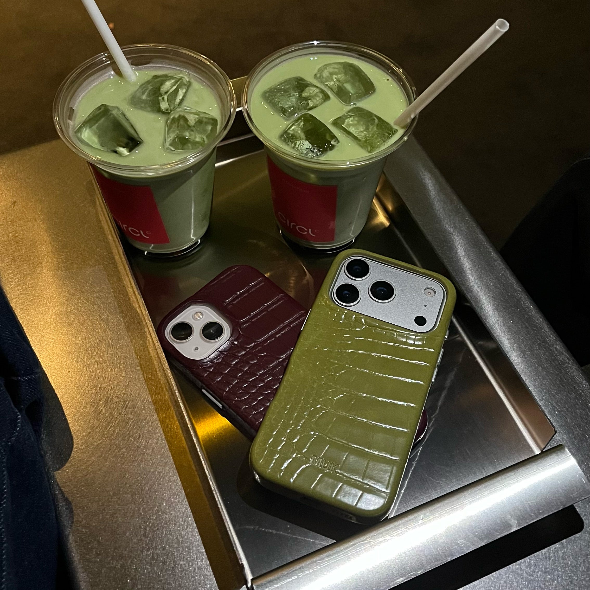 Funda de móvil Crocodile Print - Green