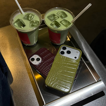 Funda de móvil Crocodile Print - Green