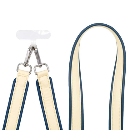 Cuerda piel Bicolor - Butter Navy