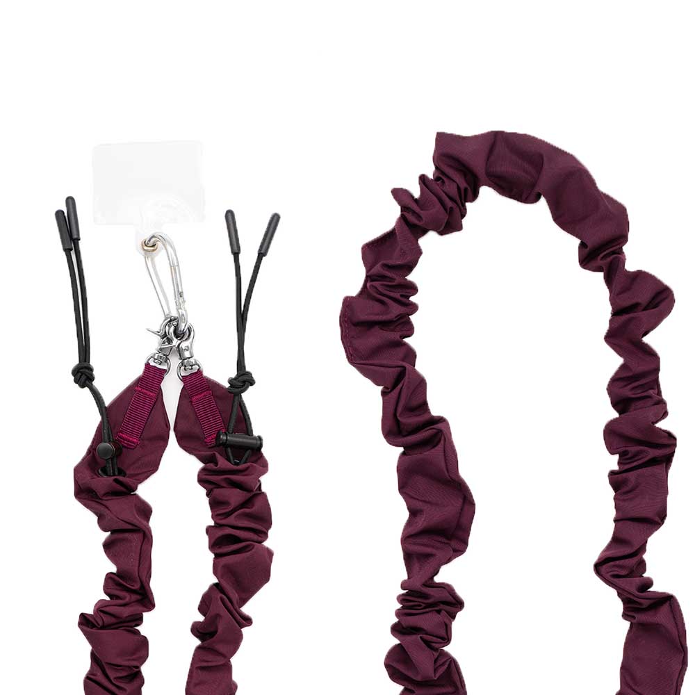 Universal burgundy crumpled rope, waterproof and adaptable to any model of phone.
Universal adapter: plastic adapter included, compatible with most phone cases, also compatible as a purse string.


















































