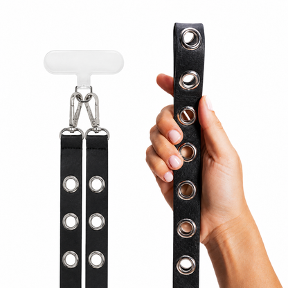 Leather rope with studs