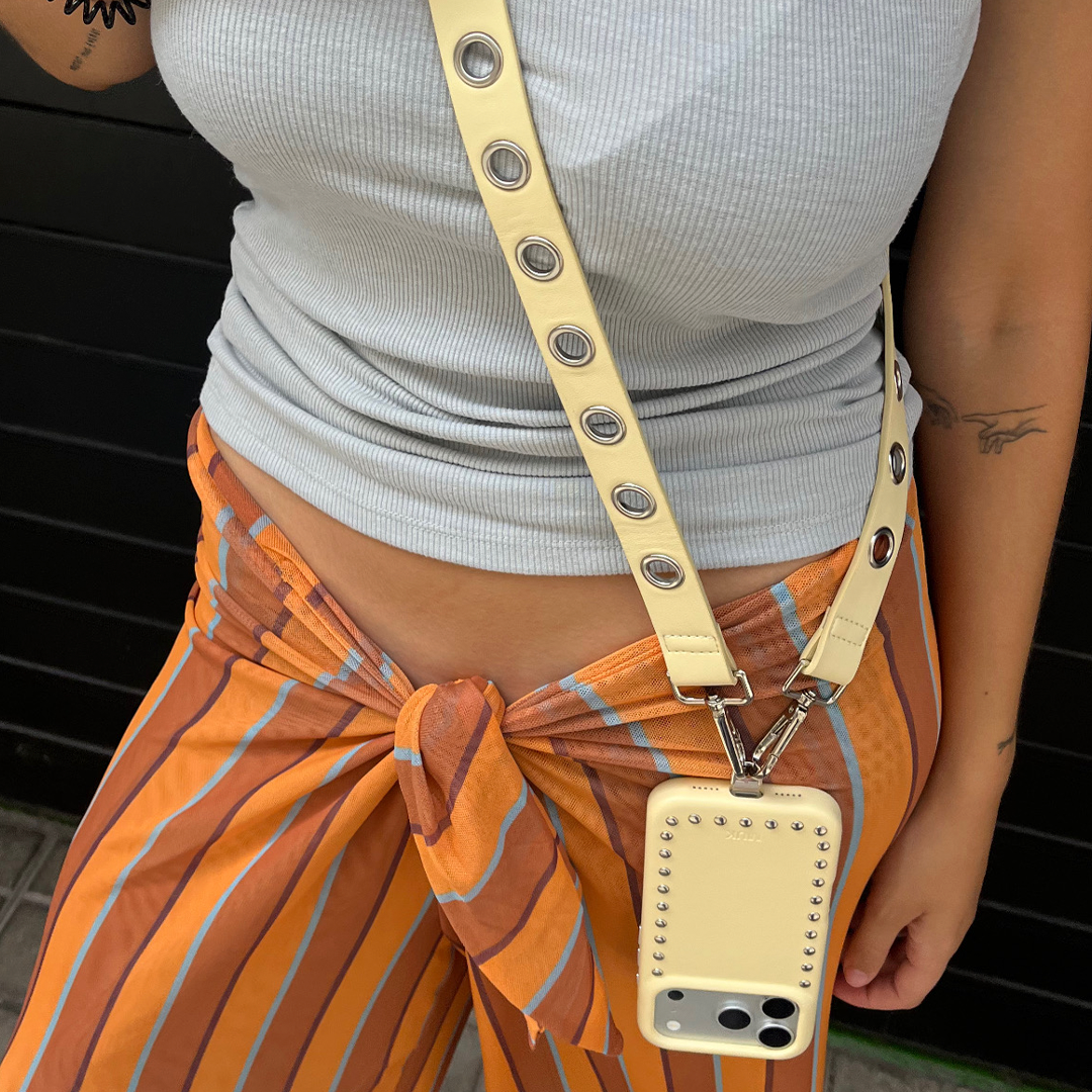 Cuerda piel tachas - Butter