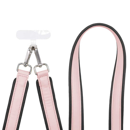 Cuerda piel bicolor - Pink Brown