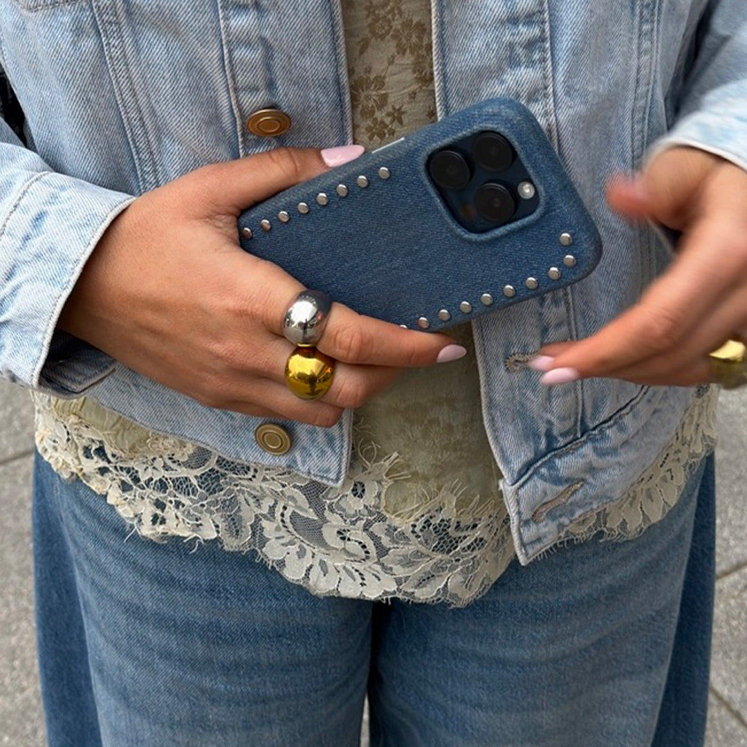 Funda de móvil Denim Studs Case