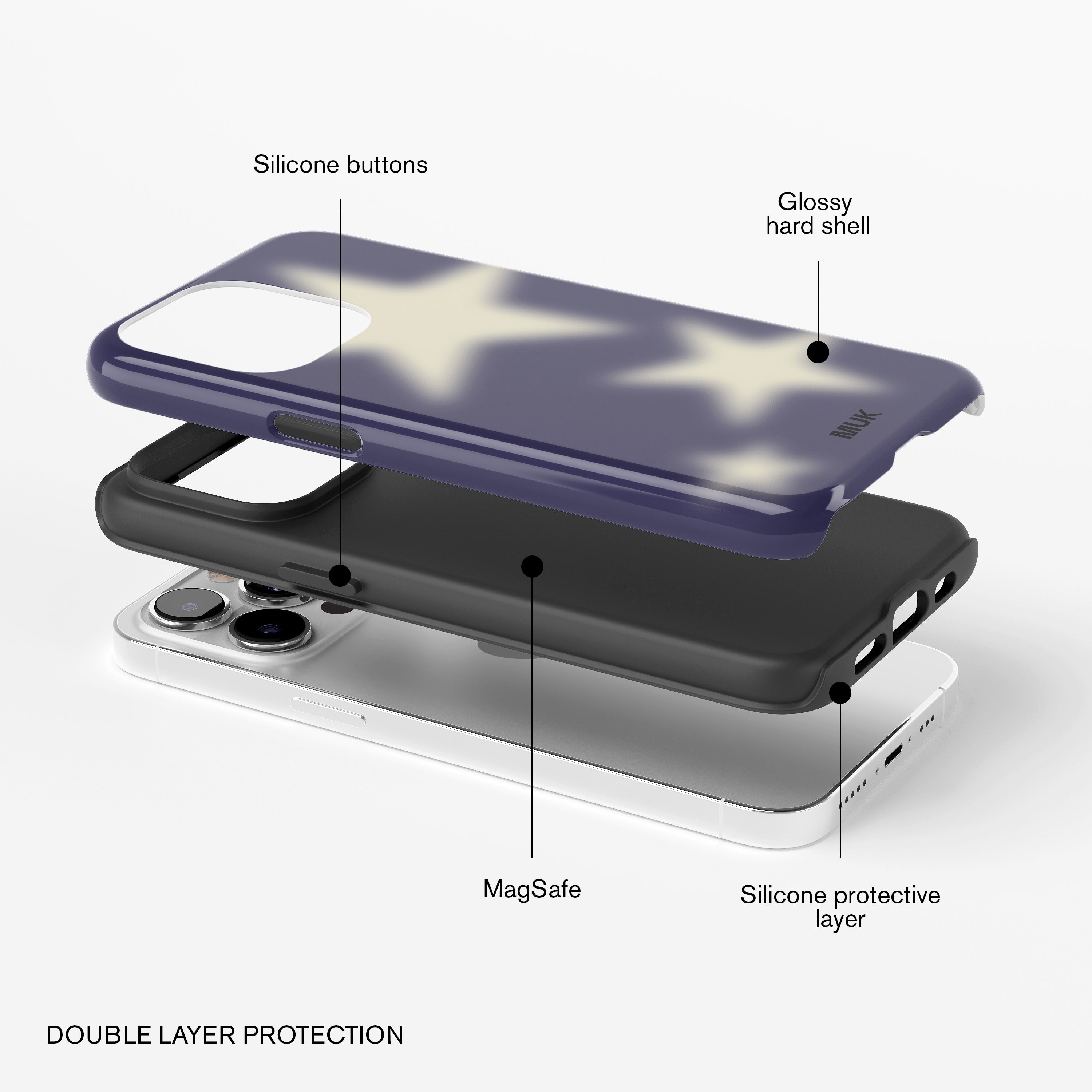 Tough Magsafe Case - Blurry Stars