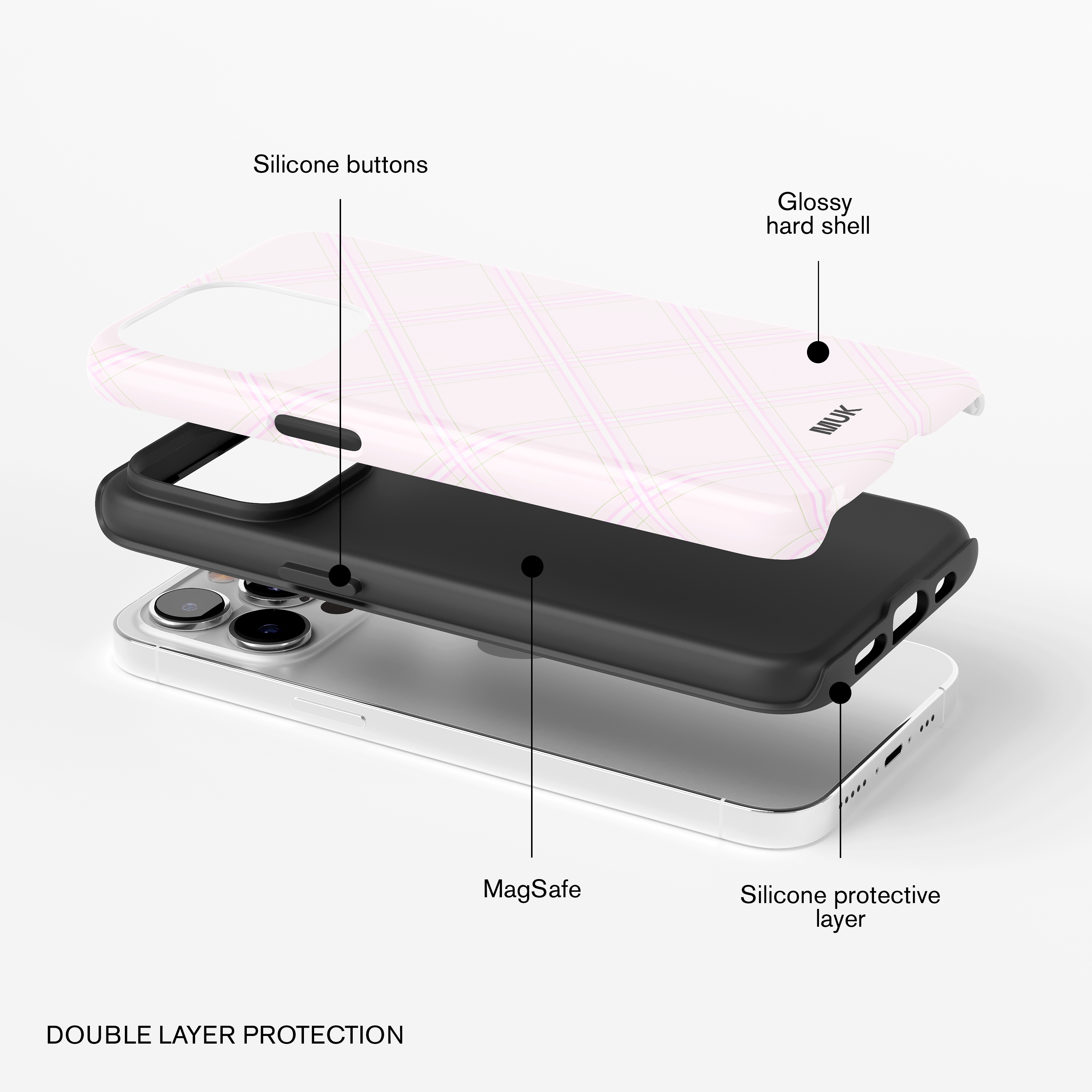 Tough Magsafe phone case - Diamond Print