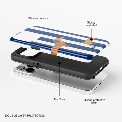 Funda de móvil Tough Magsafe - Dog Stripes