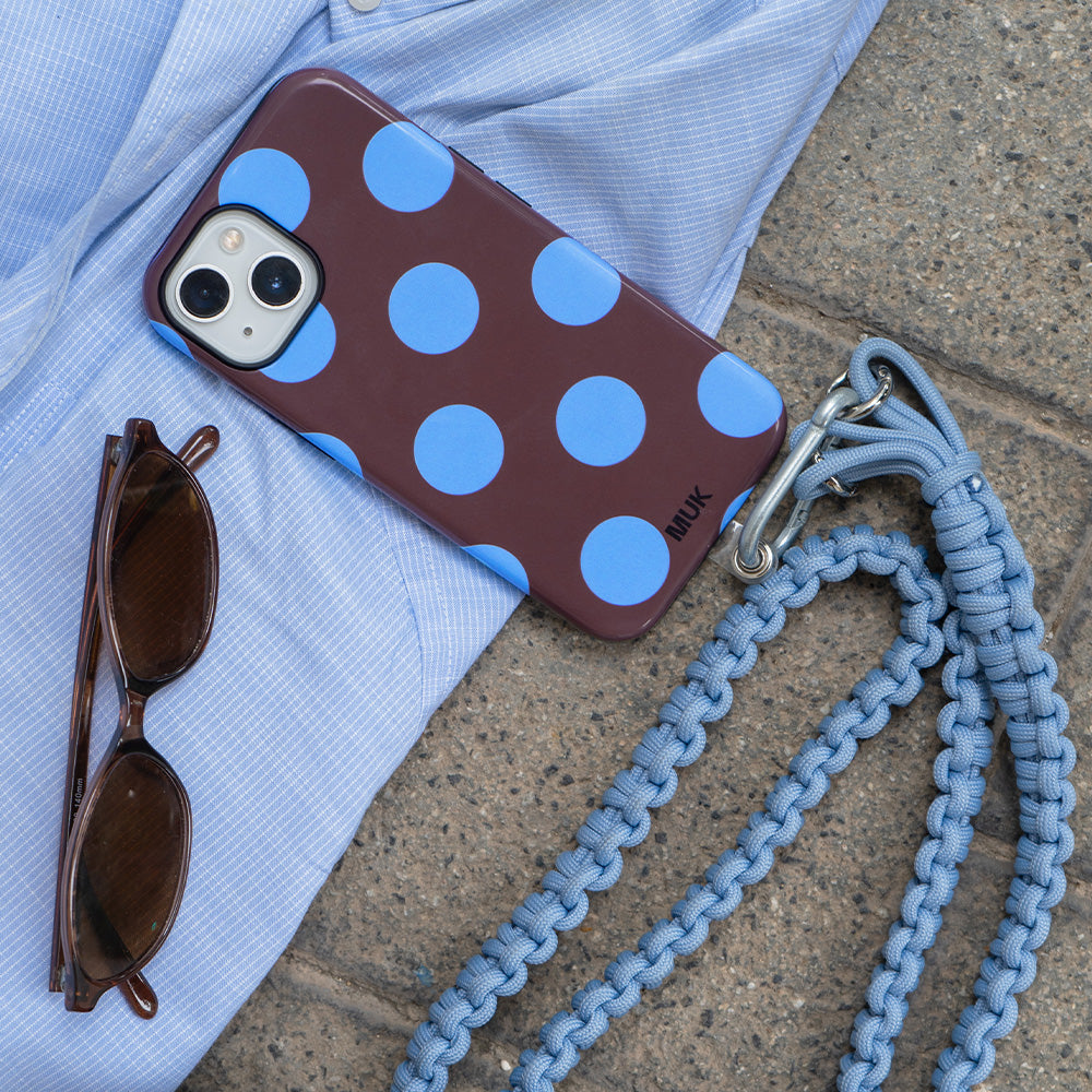 Funda de móvil Tough Magsafe -  Big Dots Brown Blue