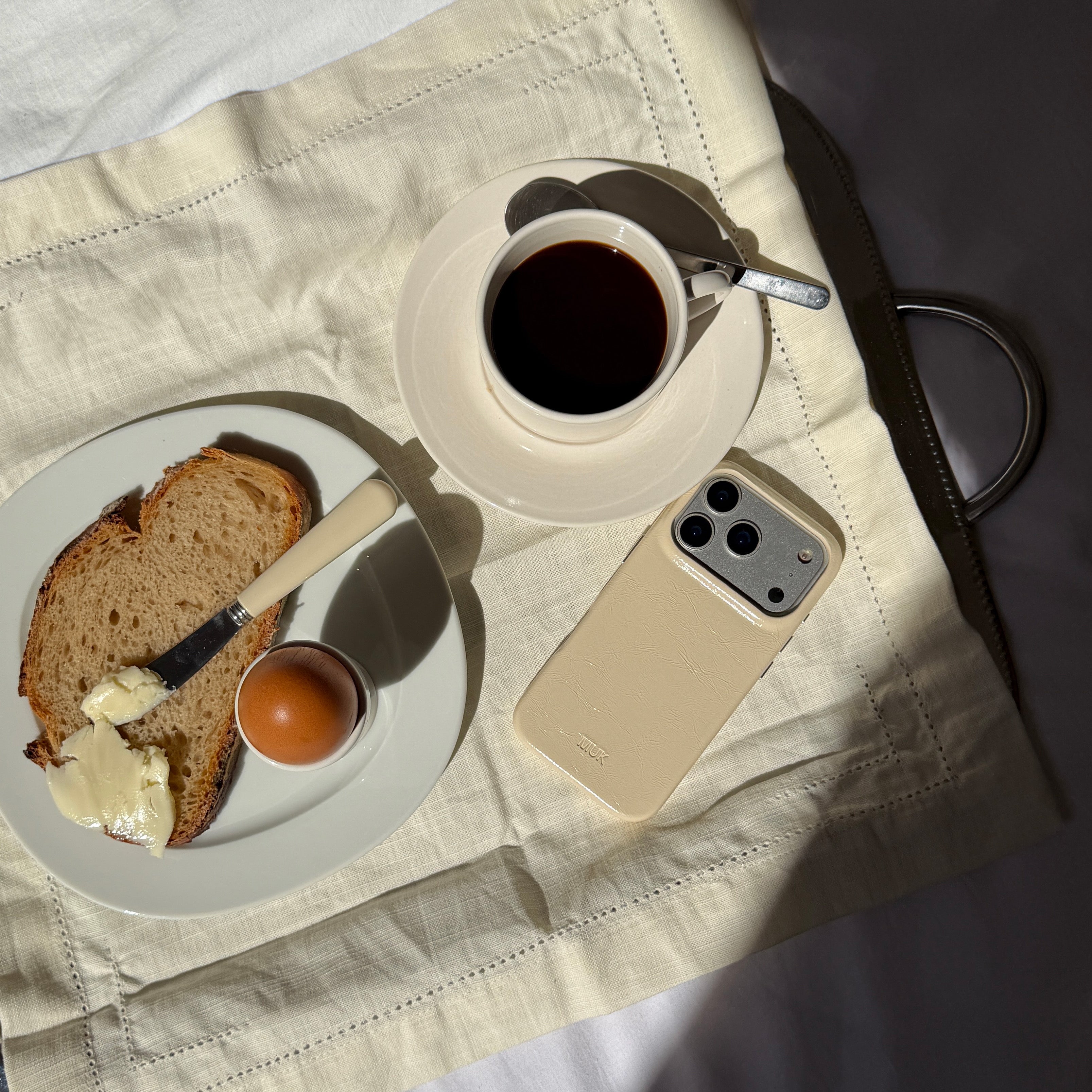 Funda de móvil Leather Cream Case