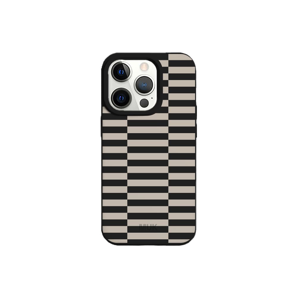 Funda de móvil TPU negra con diseño Black Domino
