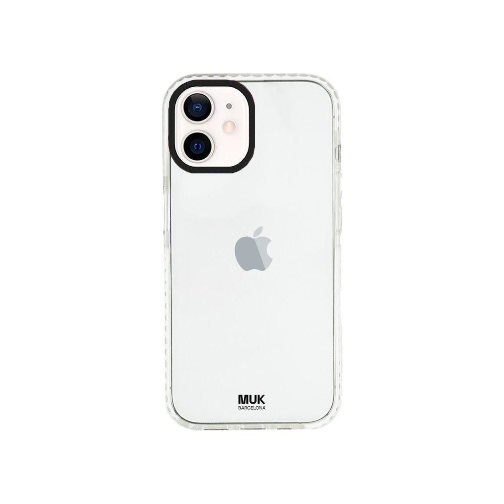 Transparent bumper phone case, with anti-shock protection, compatible with Magsafe.

