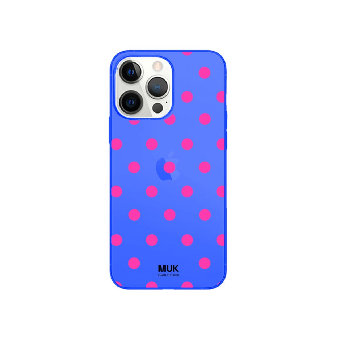 Funda de móvil Dots - Fluor Blue