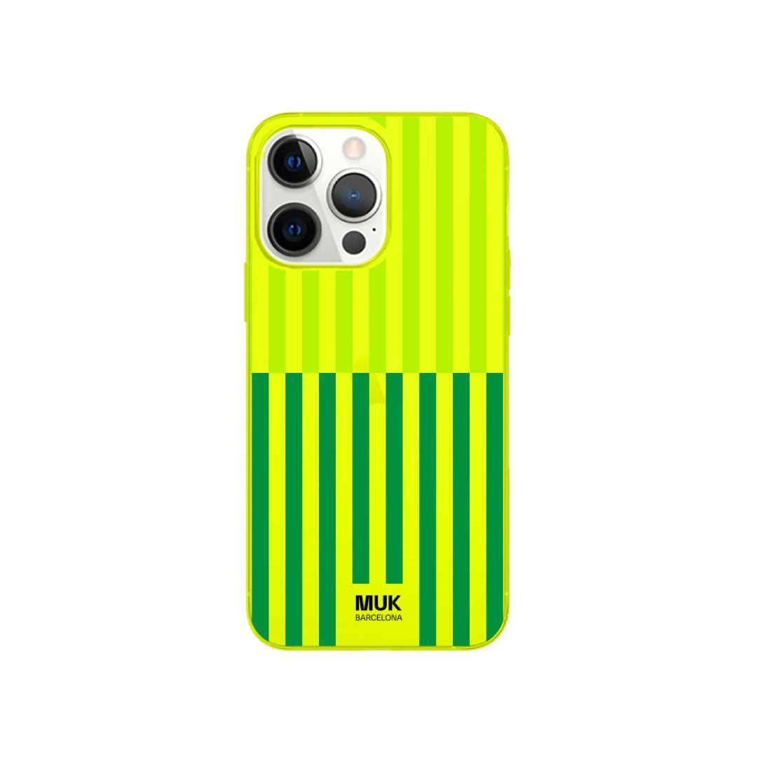 Funda de móvil Double Stripes - Fluor Yellow