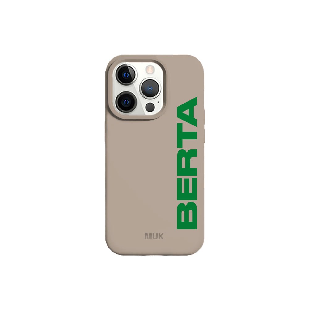 Stone TPU mobile phone case with personalized name design
