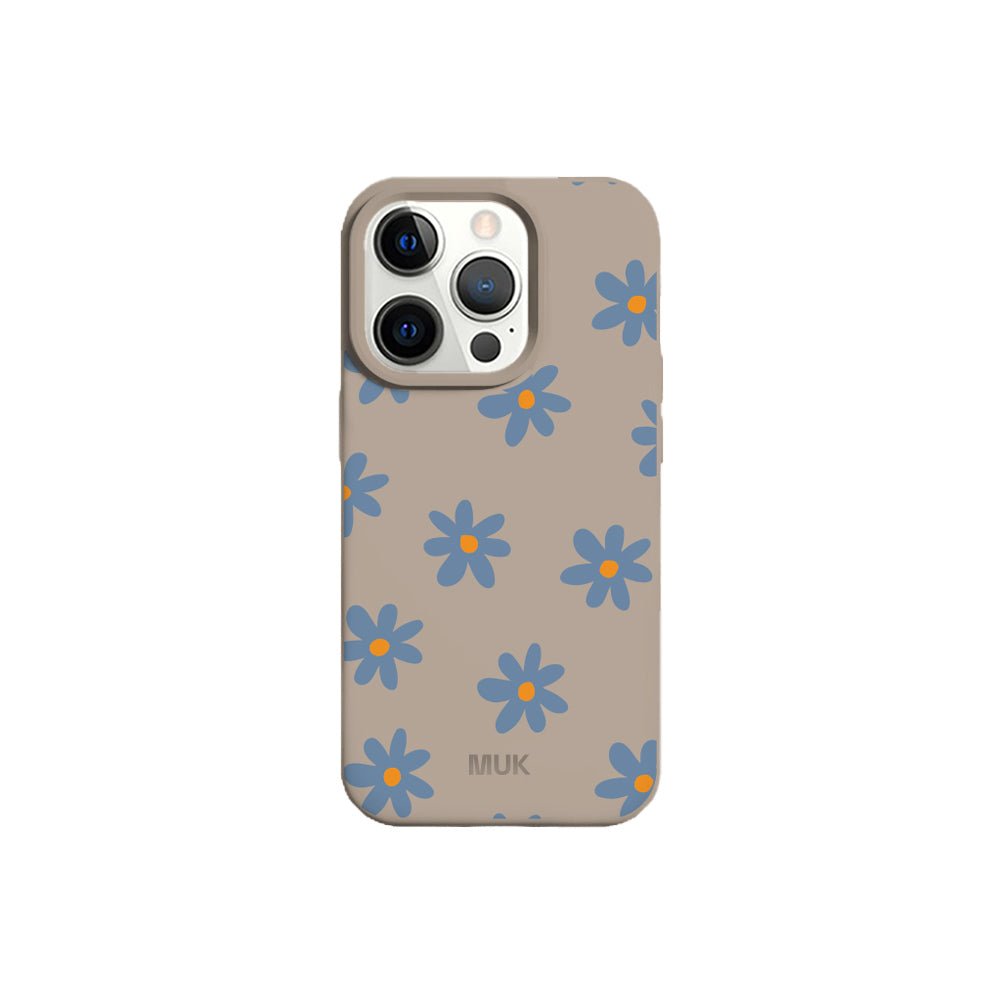 TPU stone mobile case with flower design
