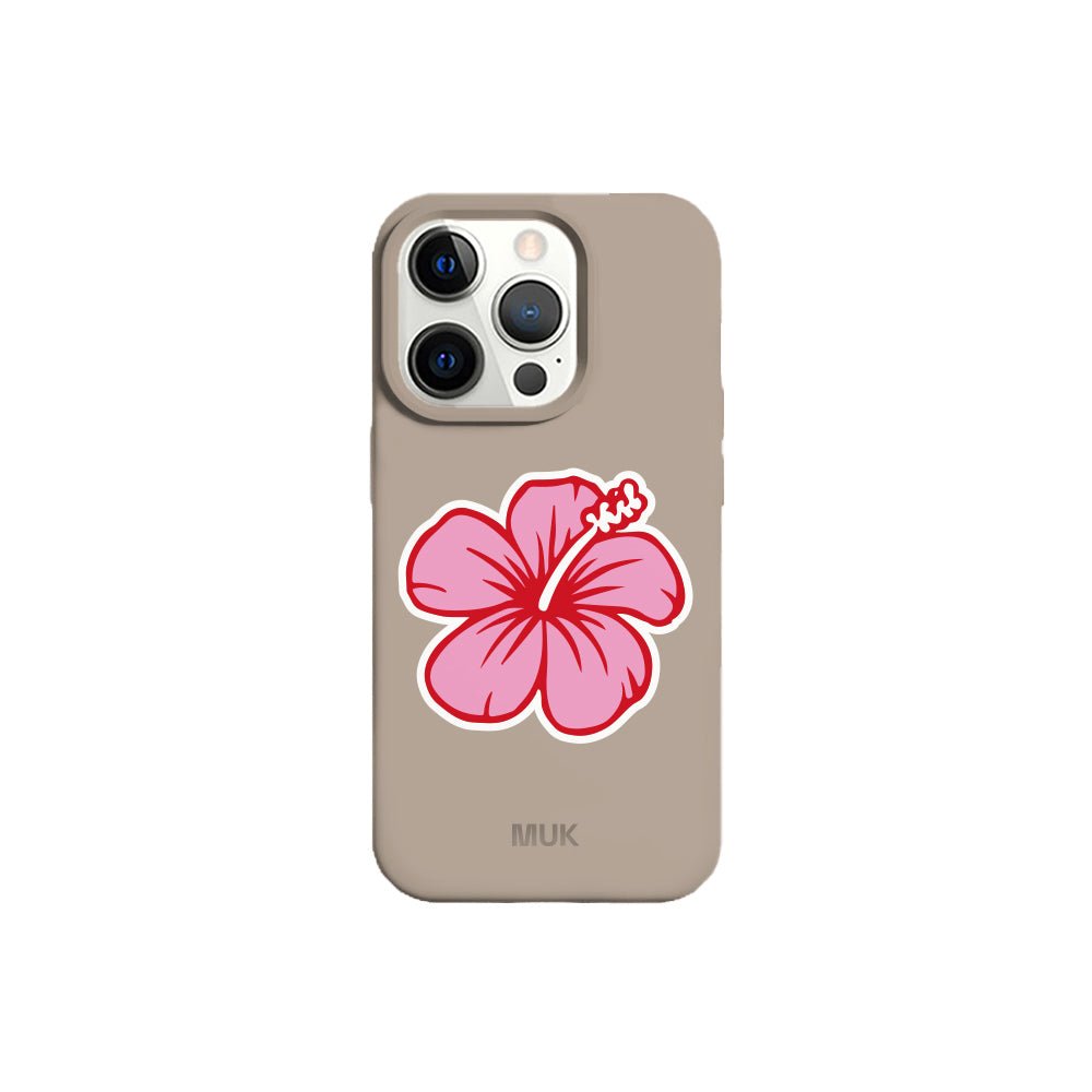 Funda de móvil TPU piedra con diseño de hawain flower
