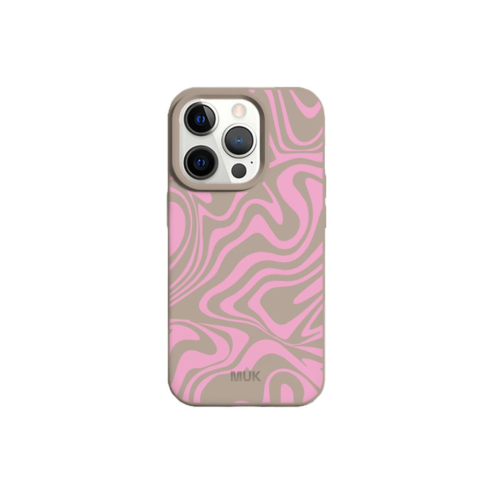 TPU stone mobile phone case with wave design
