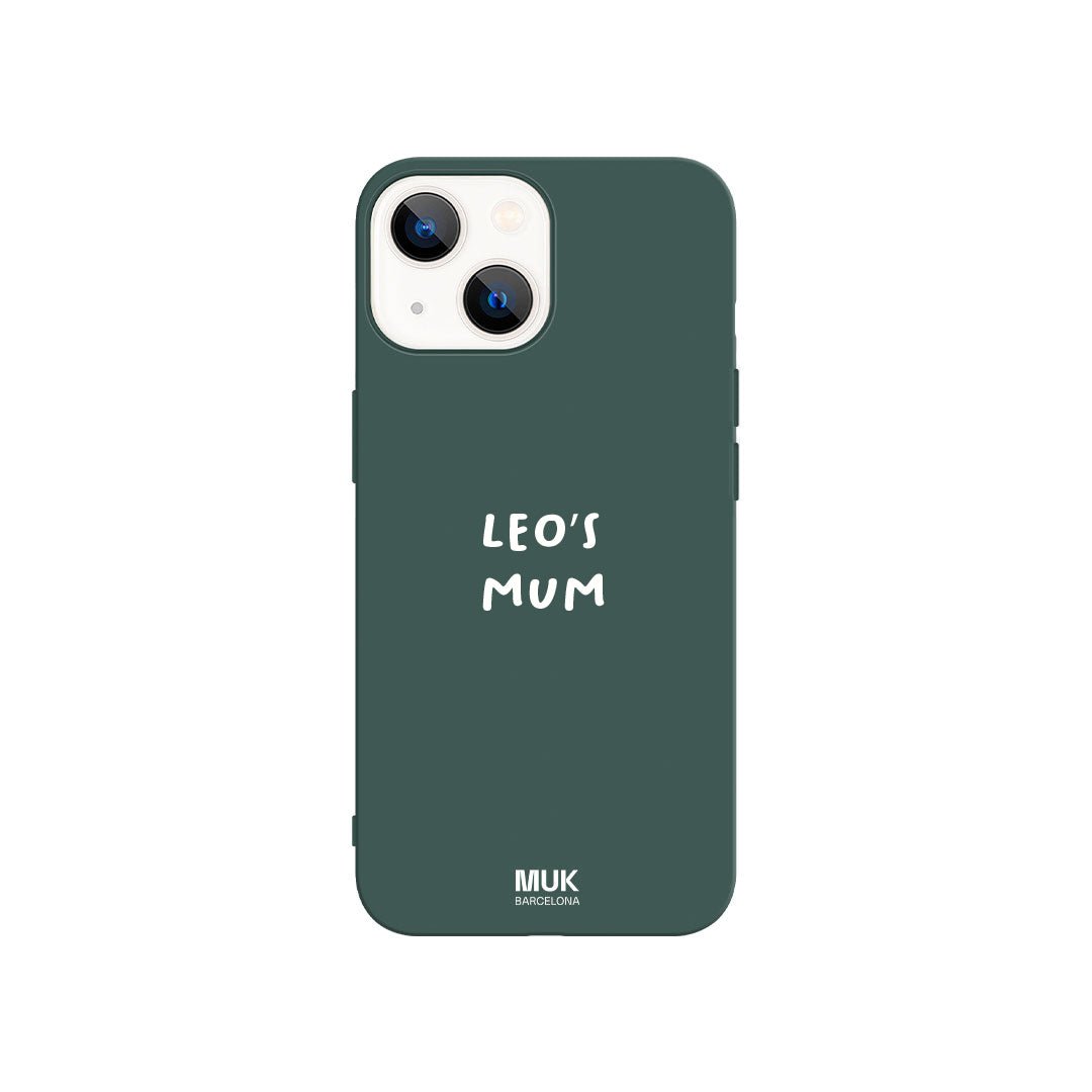 TPU lagoon  Phone Case with text and personalized name with handwritten typography.
