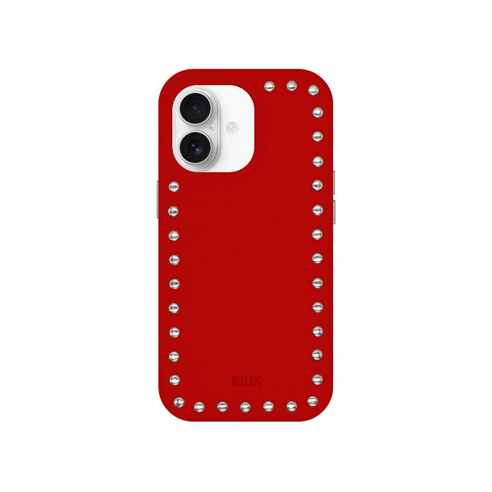 Red Studs Phone Case – Muk Barcelona Red Studs Phone Case – Muk Barcelona