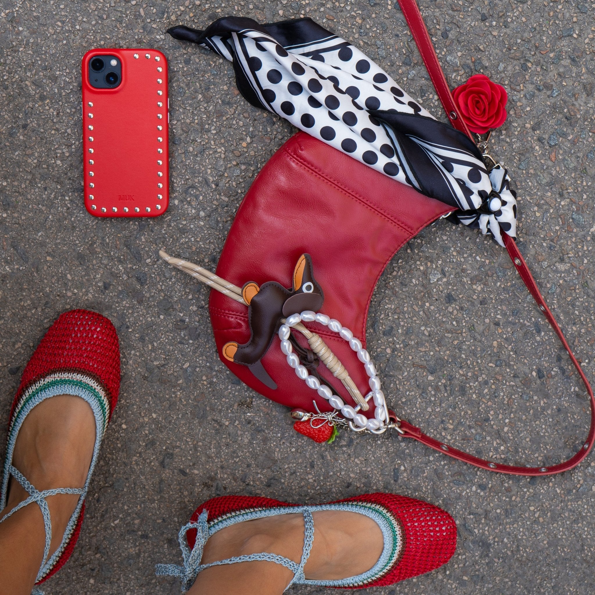 Funda de móvil Red Studs Case