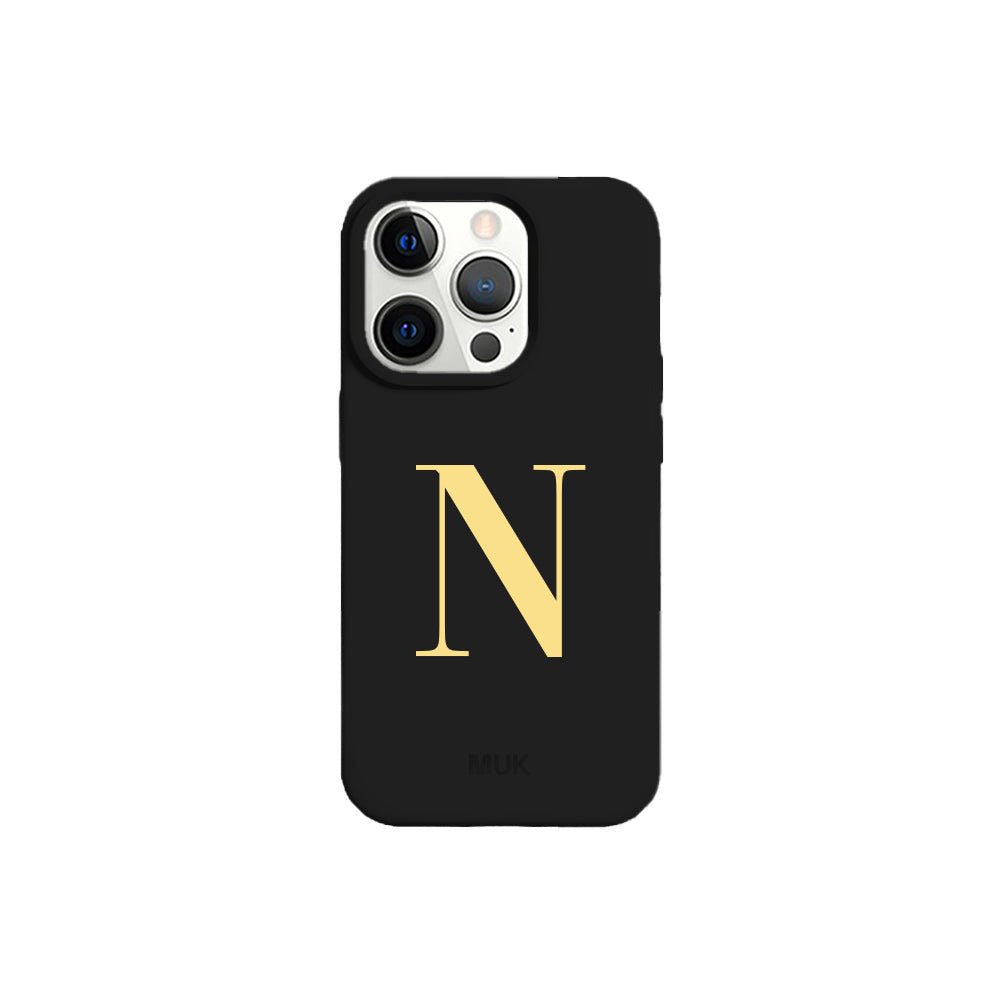 Funda de móvil Single Initial - Black Personalizada