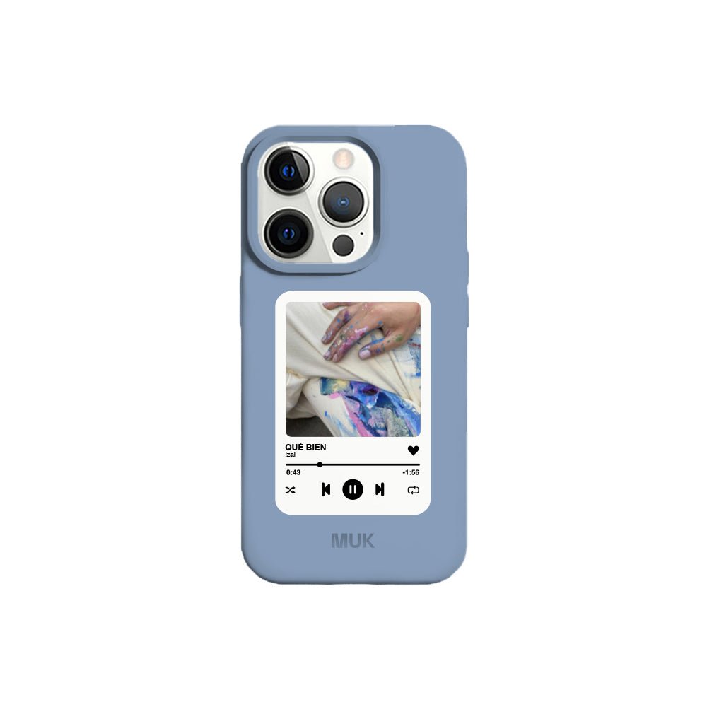 Funda de móvil TPU azul con diseño de song
