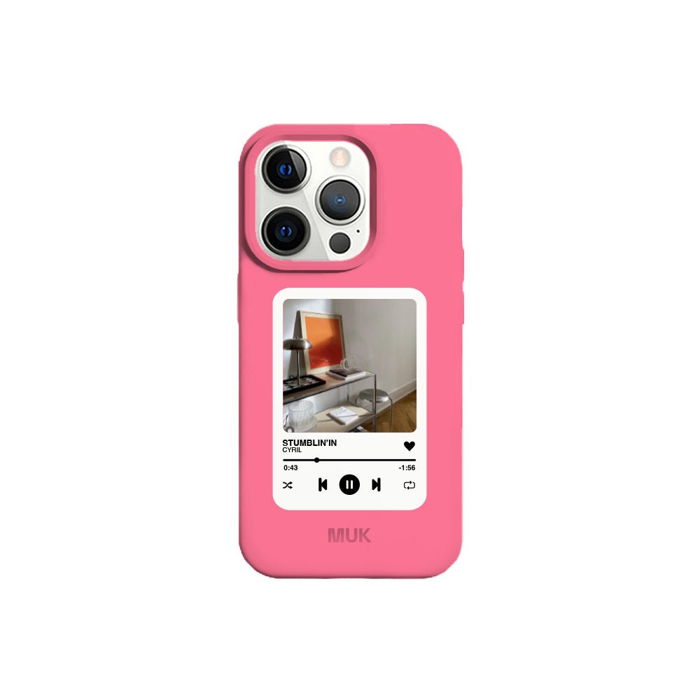 Funda de móvil TPU rosa con diseño de song
