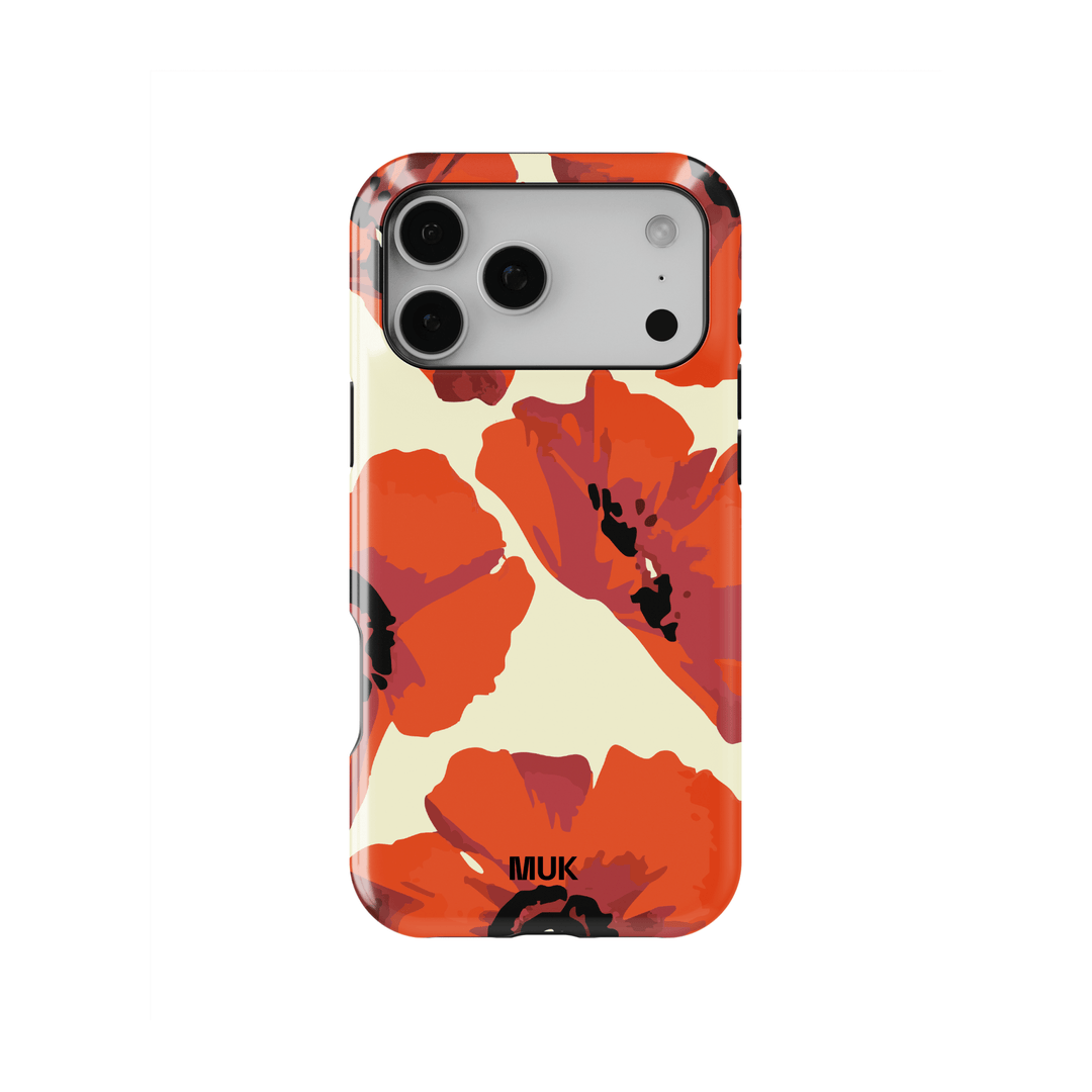 Tough Magsafe phone case - Poppies Yellow