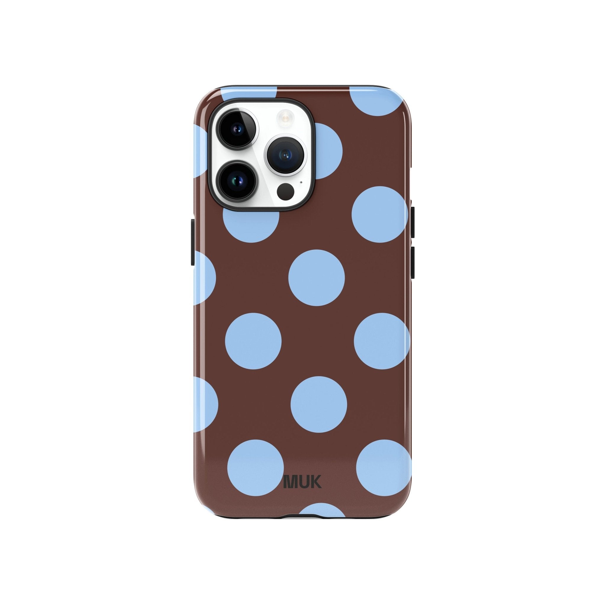 Funda de Móvil Sublimación de Doble Capa con MagSafe y Estampado de Topos en marrón y azul
Protección, funcionalidad y estilo; esta funda de móvil ofrece una defensa integral sin renunciar al diseño. 
La funda cuenta con doble capa de protección:
Capa interior de silicona flexible que absorbe impactos y se adapta perfectamente al contorno del móvil, integrando un imán compatible con MagSafe ( a partir del iPhone 12) que permite una carga inalámbrica rápida y segura, sin necesidad de retirar la funda.
Capa exterior rígida de policarbonato, diseñada para ofrecer resistencia adicional frente a caídas, arañazos y el desgaste diario.
Gracias a su diseño ergonómico, la funda se adapta cómodamente a tu mano y permite un acceso fácil a todos los botones y puertos. Es la combinación ideal entre seguridad, funcionalidad y diseño original.
