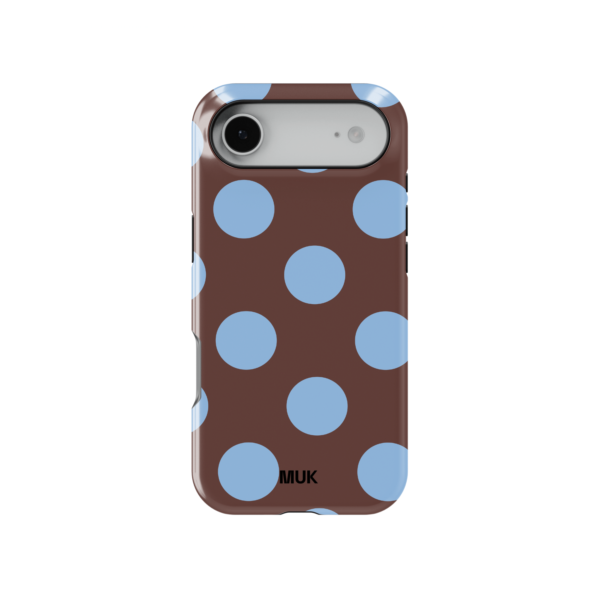 Funda de móvil Tough Magsafe - Big Dots Brown Blue