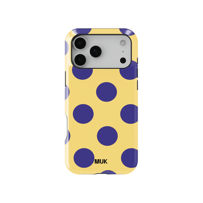 Funda de móvil Tough Magsafe - Big Dots Yellow Blue