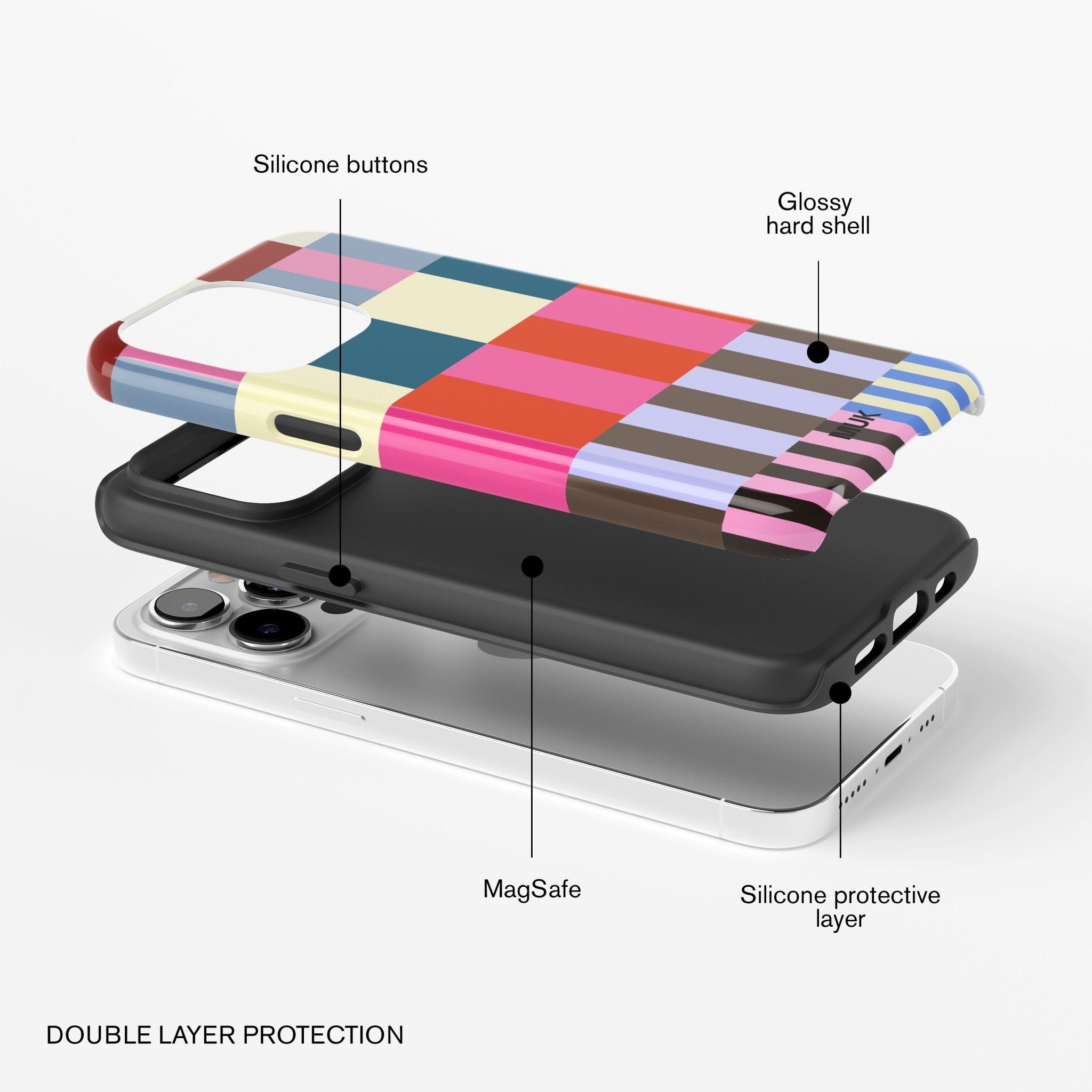 Funda de móvil Tough Magsafe - Bold Stripes