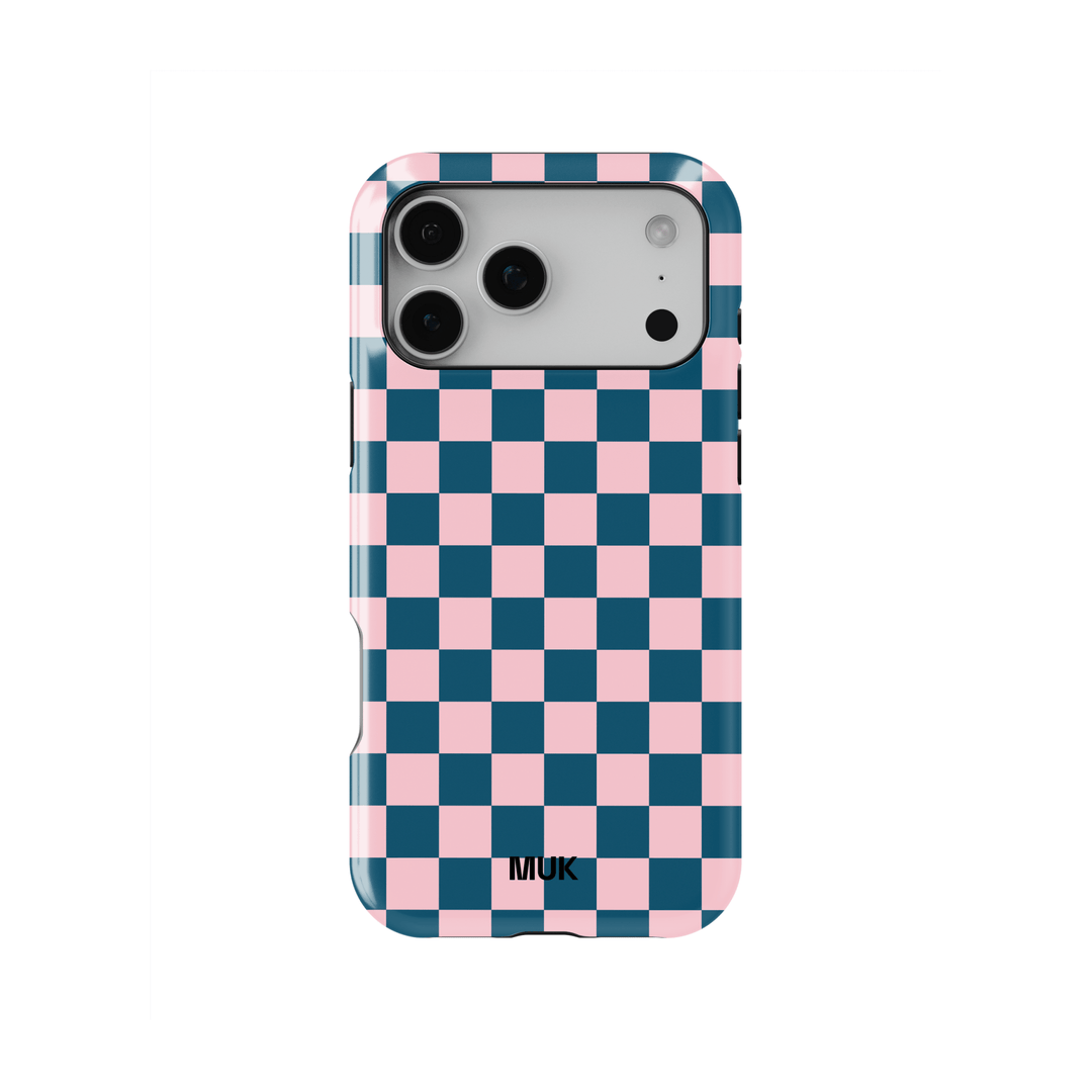 Tough Magsafe Phone Case - Chess Pink Blue