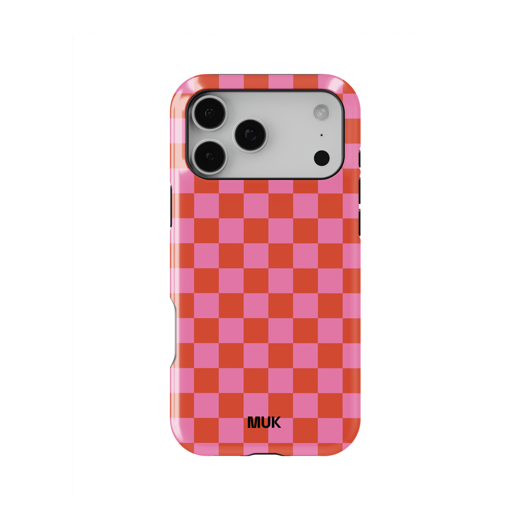 Tough Magsafe Phone Case - Chess Pink Red