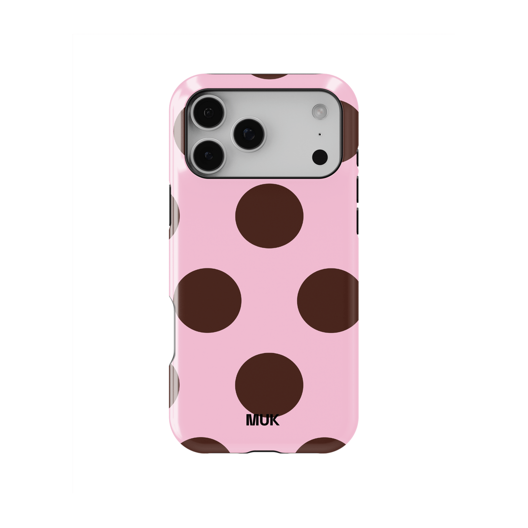Funda de móvil Tough Magsafe - Dots Pink Brown