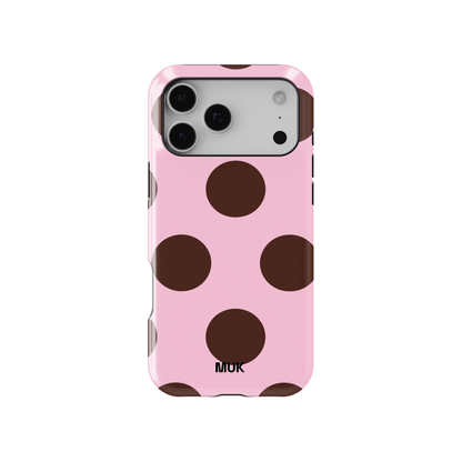 Funda de móvil Tough Magsafe - Dots Pink Brown